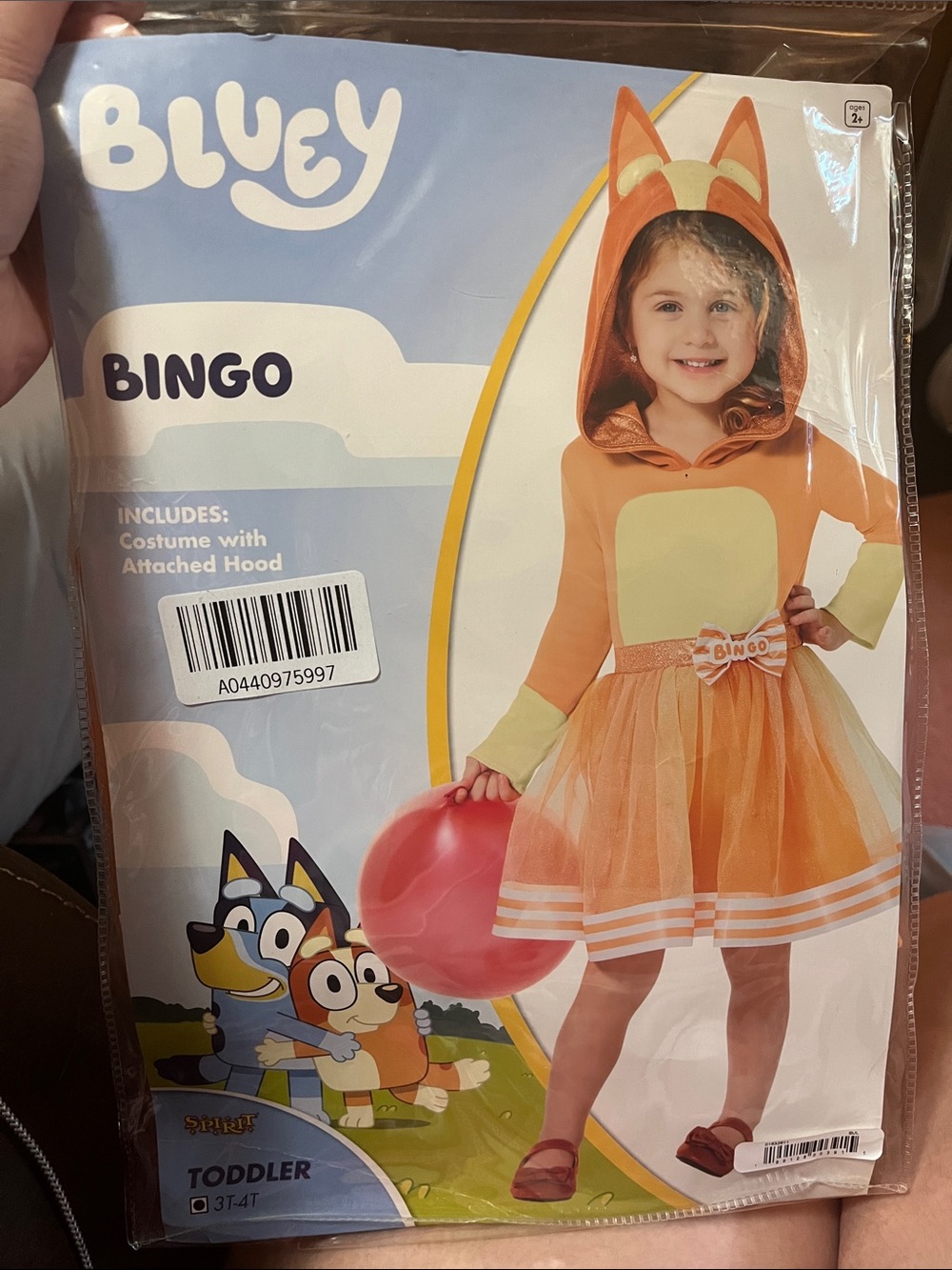 Bingo Toddler Costume with Hood